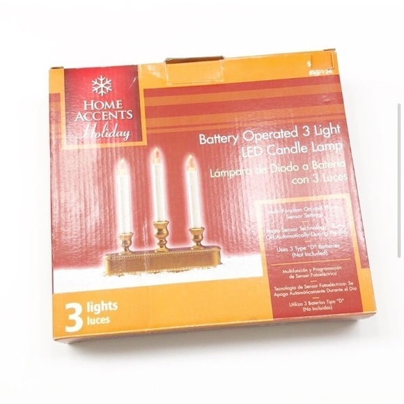 NEW 3-light LED candle lamp battery operated lamp - Picture 2 of 5